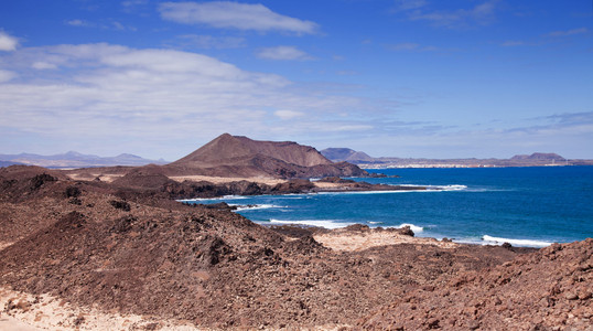 金丝雀岛，小岛 Isla de 罗伯士，在富埃特文图拉