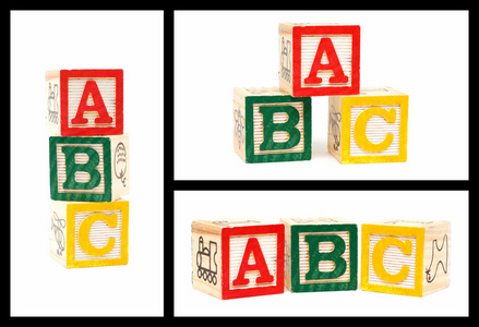 木制字母块 Abc