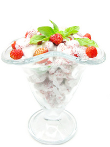 野草莓甜点布丁，果冻