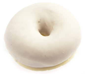 白色背景上的甜甜圈