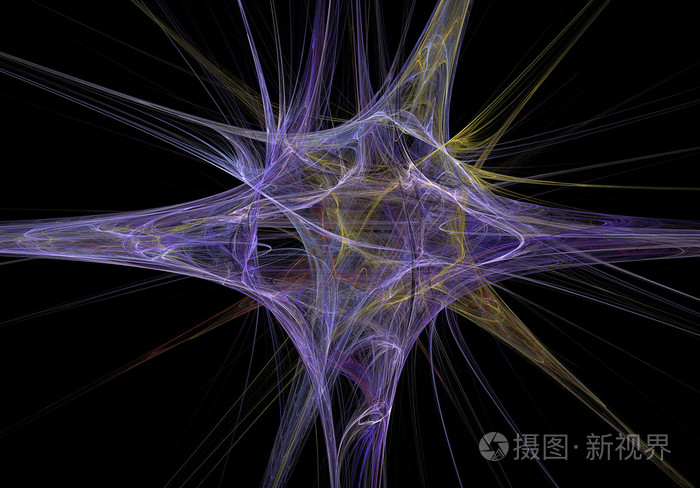 看起来像的神经元结构的分形设计
