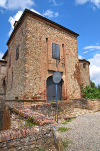 agazzano 的城堡。艾米利亚罗马涅。意大利