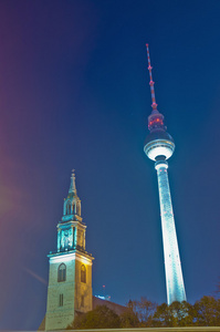 在柏林，德国 fernsehturm