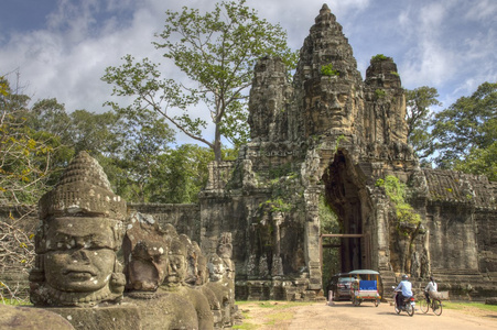 在柬埔寨的寺庙