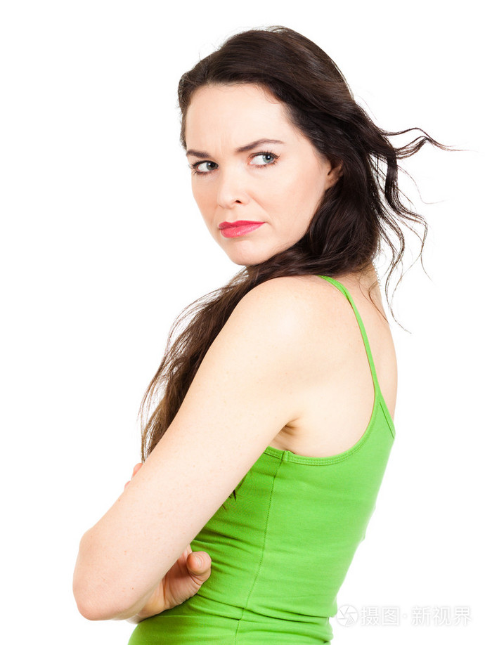 爱嫉妒的女人的特写