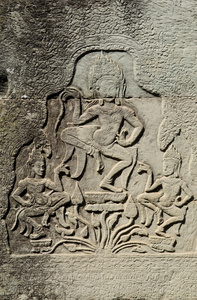 高棉石材雕刻扫管笏柬埔寨吴哥窟
