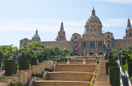 加泰罗尼亚国家博物馆，西班牙。巴塞罗那