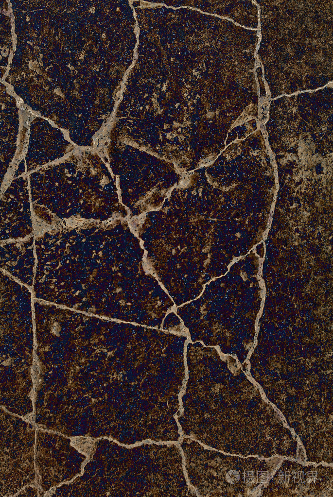 抽象棕色裂纹的纹理