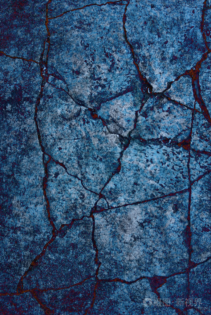 蓝色裂纹的纹理