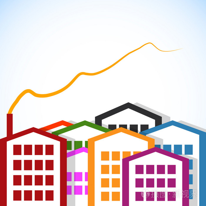 抽象的房子插画-正版商用图片19hyyd-摄图新视界