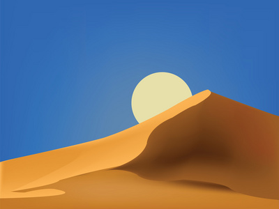 沙漠阳光灿烂的日子