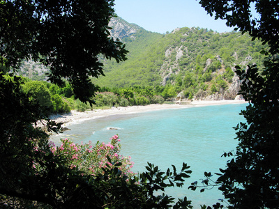 海滩风景奥林帕斯土耳其