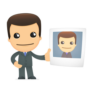 搞笑图片成人可爱的卡通老板照片