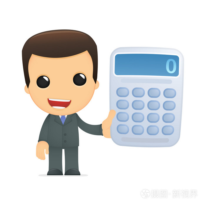 可爱的卡通老板