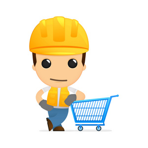 电商安全帽可爱的卡通生成器照片