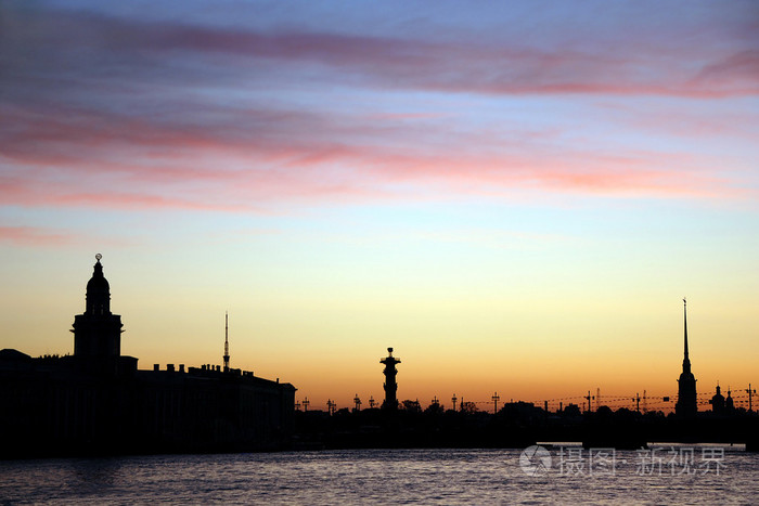 白夜的圣彼得堡俄罗斯