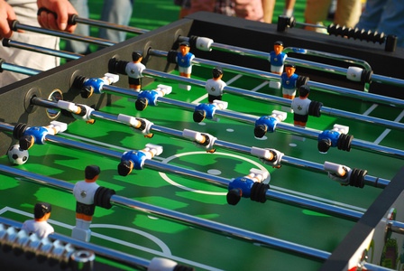 桌上足球游戏图片