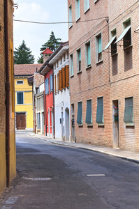小巷。琴。艾米利亚罗马涅。意大利