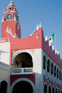，墨西哥尤卡坦半岛的市政厅