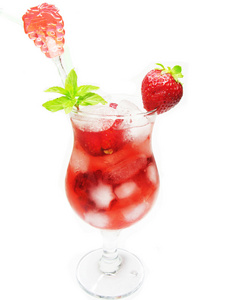 果子酒草莓鸡尾酒杯