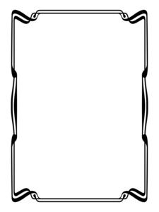 新艺术风格黑色装饰装饰框架