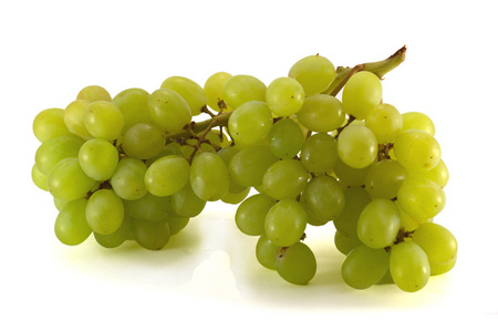 新鲜群的绿色葡萄