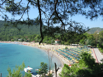 海滩风景凯梅尔度假村土耳其