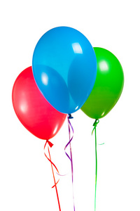 节日多色 rgb 气球