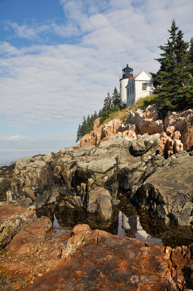 贝斯港灯塔阿卡迪亚国家公园(缅因州)