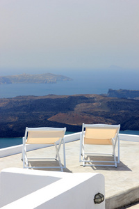 Visa p caldera och havet frn balkongen