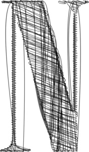 手画的字体。矢量插画