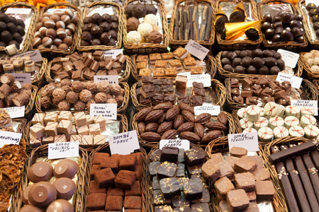 在巴塞罗那西班牙 la boqueria 市场