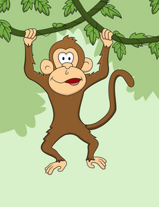 胖瘦猴子卡通图片图片