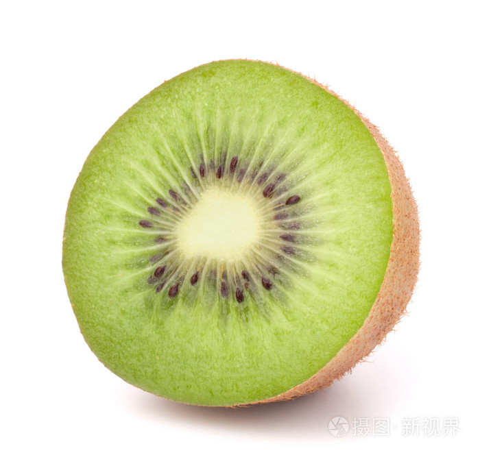 一个的猕猴桃一半