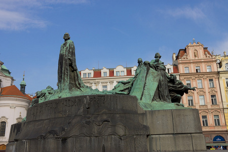 纪念碑为 jan hus 在布拉格