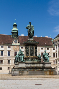 霍夫堡宫和纪念碑。vienna.austria
