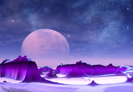 紫色的月亮