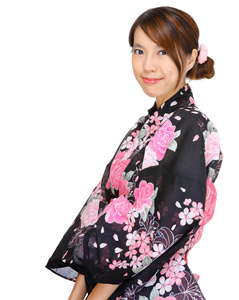 日本和服的女人