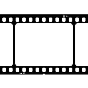 空白的 35 毫米胶片的插图