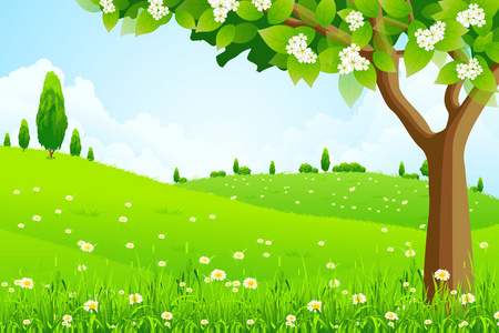 绿色景观与树图片-绿色景观与树素材-绿色景观与树插画-摄图新视界