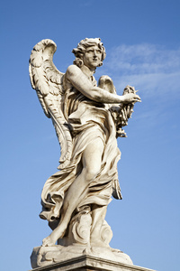罗马庞天使天使桥刺冠的天使
