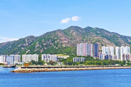 香港海岸沿线住宅小区图片