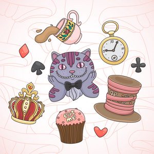 爱丽丝梦游仙境主题元素图片困了年轻人患有梦游症在家图片爱丽丝梦游