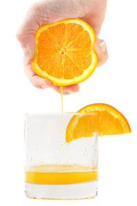 鲜榨的橙汁