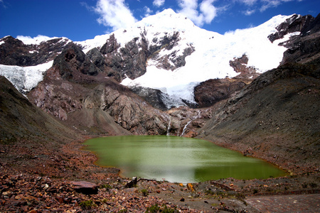 风景在秘鲁国家公园 huascaran