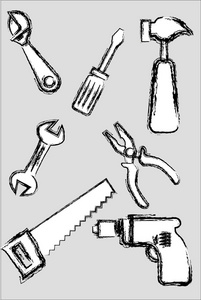 素描样式手工具集合