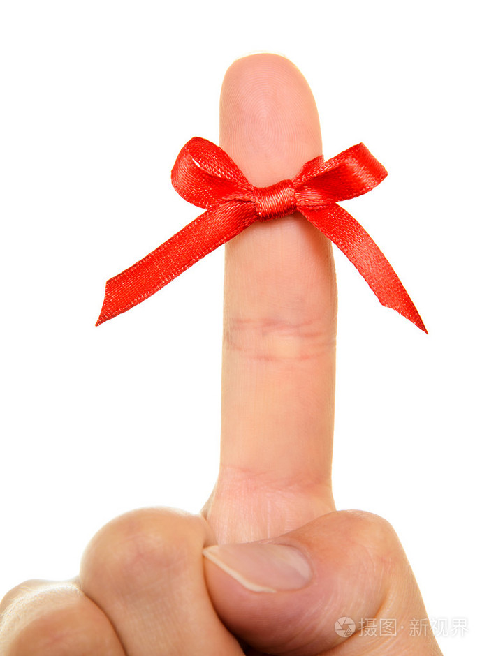 红绳绑的手指
