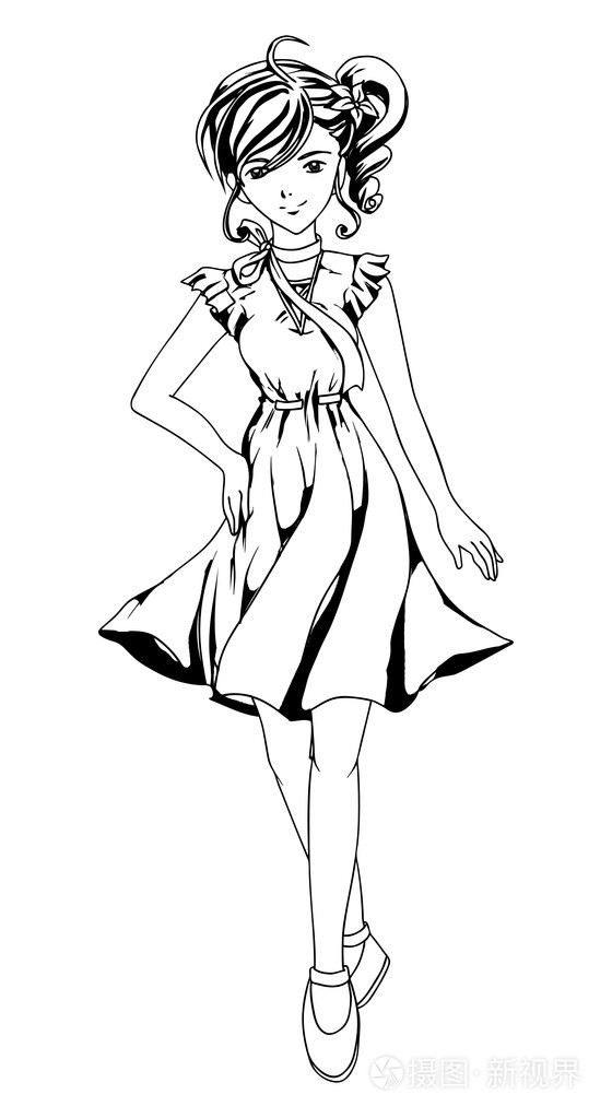 时装模特插画-正版商用图片19n8sy-摄图新视界