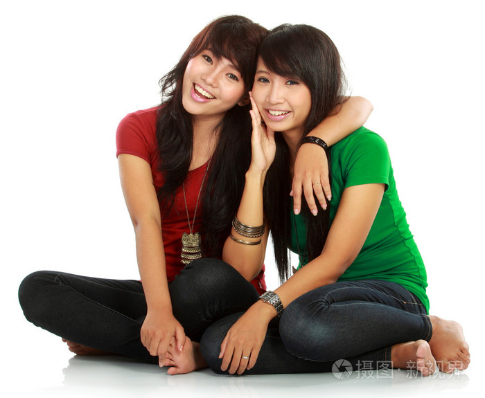 两个十几岁的女孩最好的朋友照片-正版商用图片19na94-摄图新视界