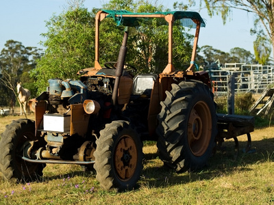 澳大利亚在农业中使用的老式澳大利亚拖拉机